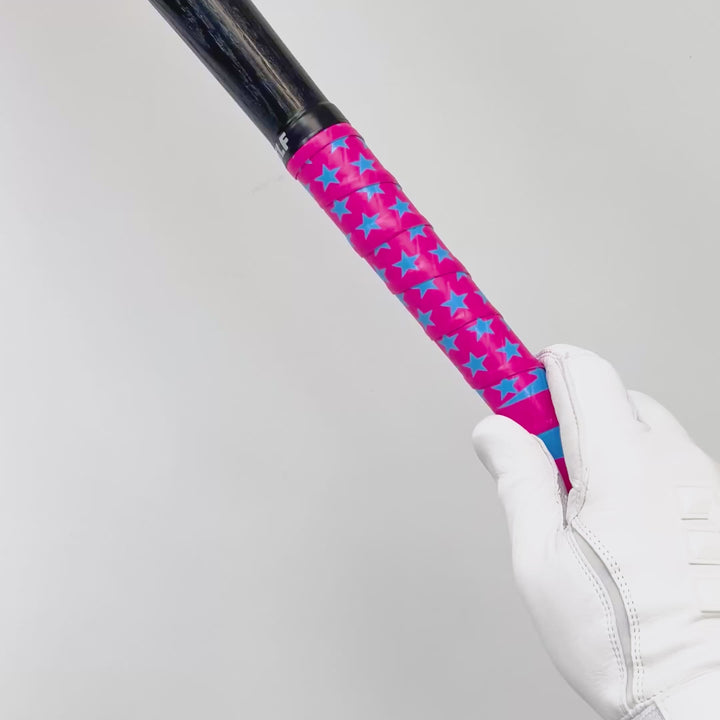 USA Flag Magenta Light Blue Bat Grip