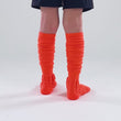 Hue Orange Football Padded Long Kids Socks