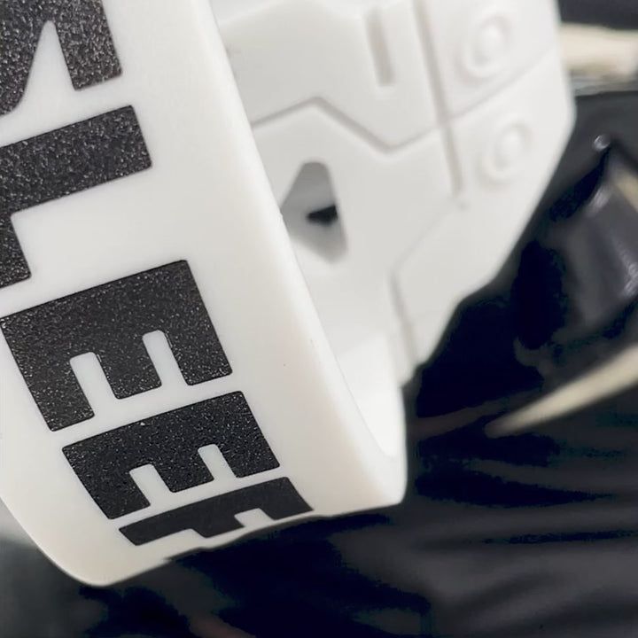 White X Football Mouthguard with Logo