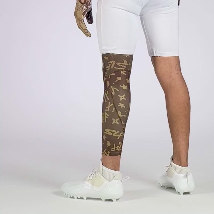 SLF Milan Pattern Football Pro Leg Sleeve