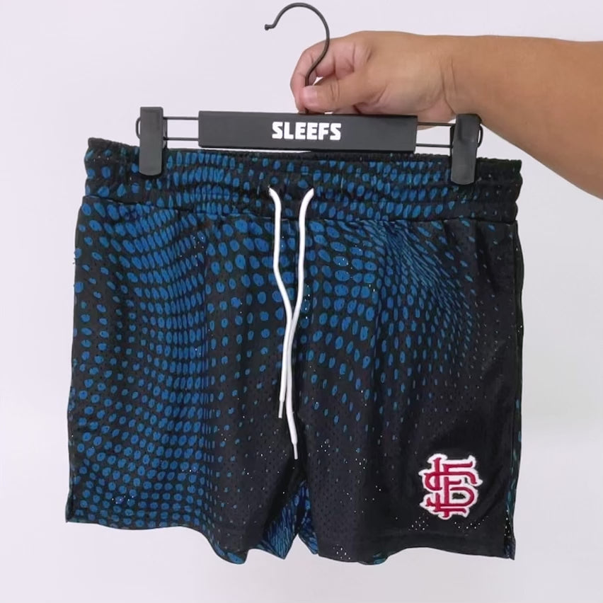 Shock Waves Blue Shorts - 5"