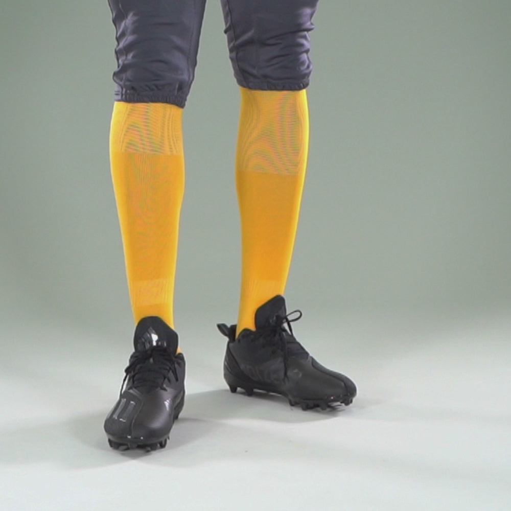 12 Pack Yellow Gold Over The Knee Sport Socks