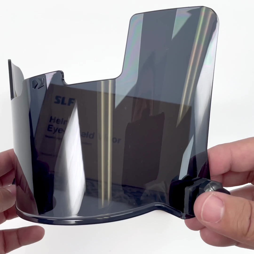Clear + Black Helmet Eye-Shield Visor Bundle