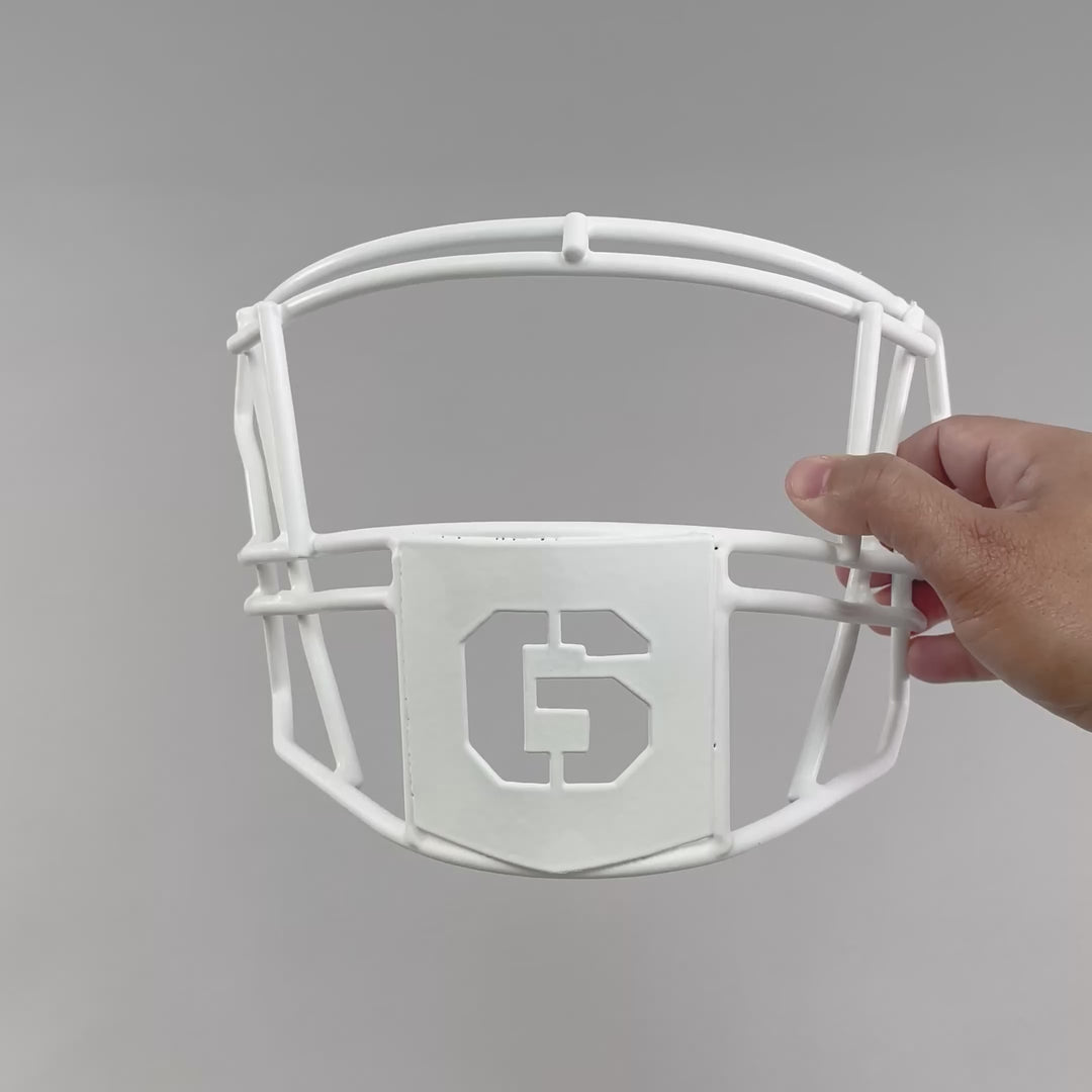 6 Stencil Font Football Facemask for Riddell SpeedFlex