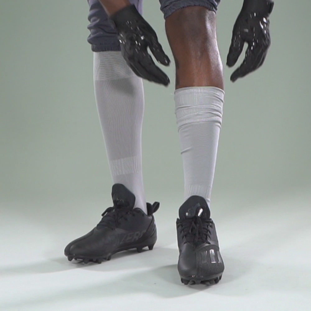 12 Pack Light Gray Over The Knee Sport Socks