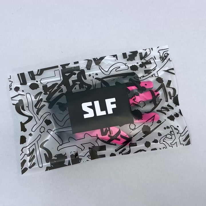 Pink Black Sticky Football Receiver Gloves