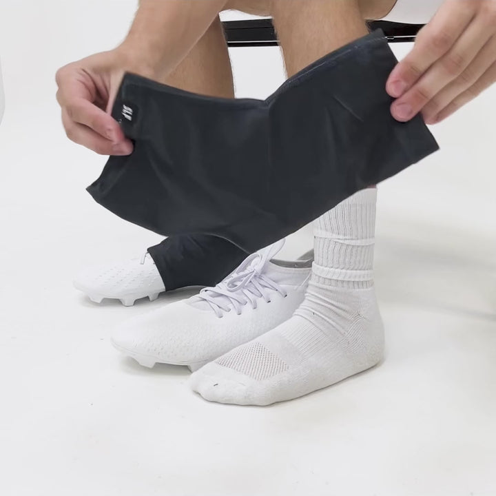 2 Black Spats / Cleat Covers Bundle