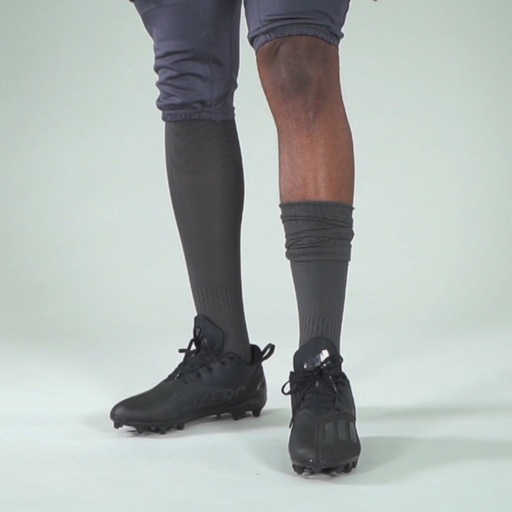 12 Pack Dark Gray Over The Knee Sport Socks