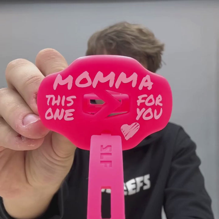 Momma Pink Soft Football Mouthguard