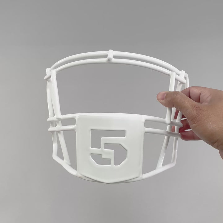 5 Stencil Font Football Facemask for Riddell SpeedFlex