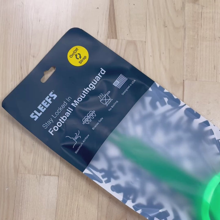 Green Dual-Shade Football Mouthguard