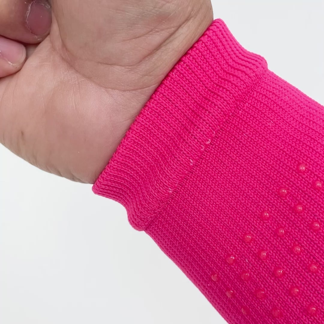 Hue Pink Seamless Forearm Sleeve with Grip