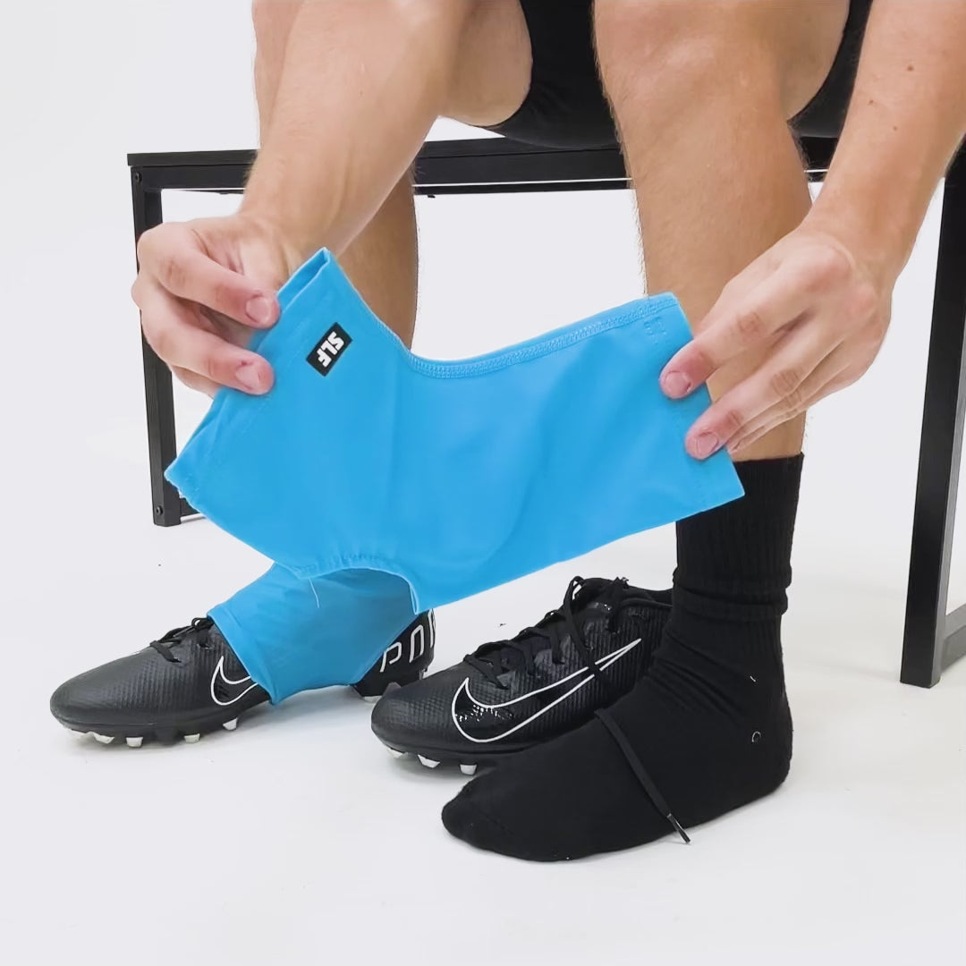 Hue Sky Blue Spats / Cleat Covers