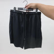 Basic Black Relaxed Shorts - 8"