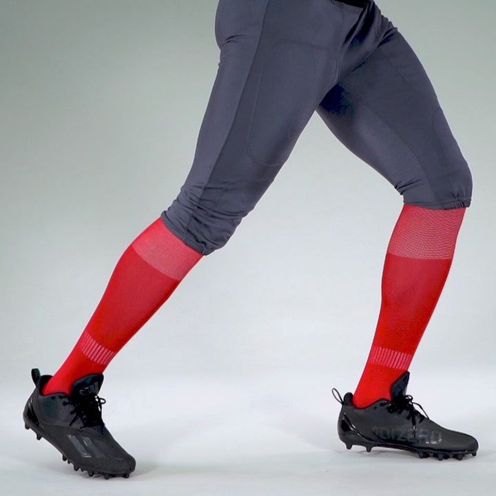 Cardinal Red Over The Knee Sport Socks