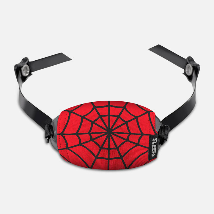 Red Web Pattern Chin Strap Cover