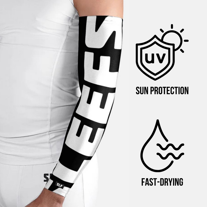 Sleefs Large Logo Black UV Arm Sleeves (pair)