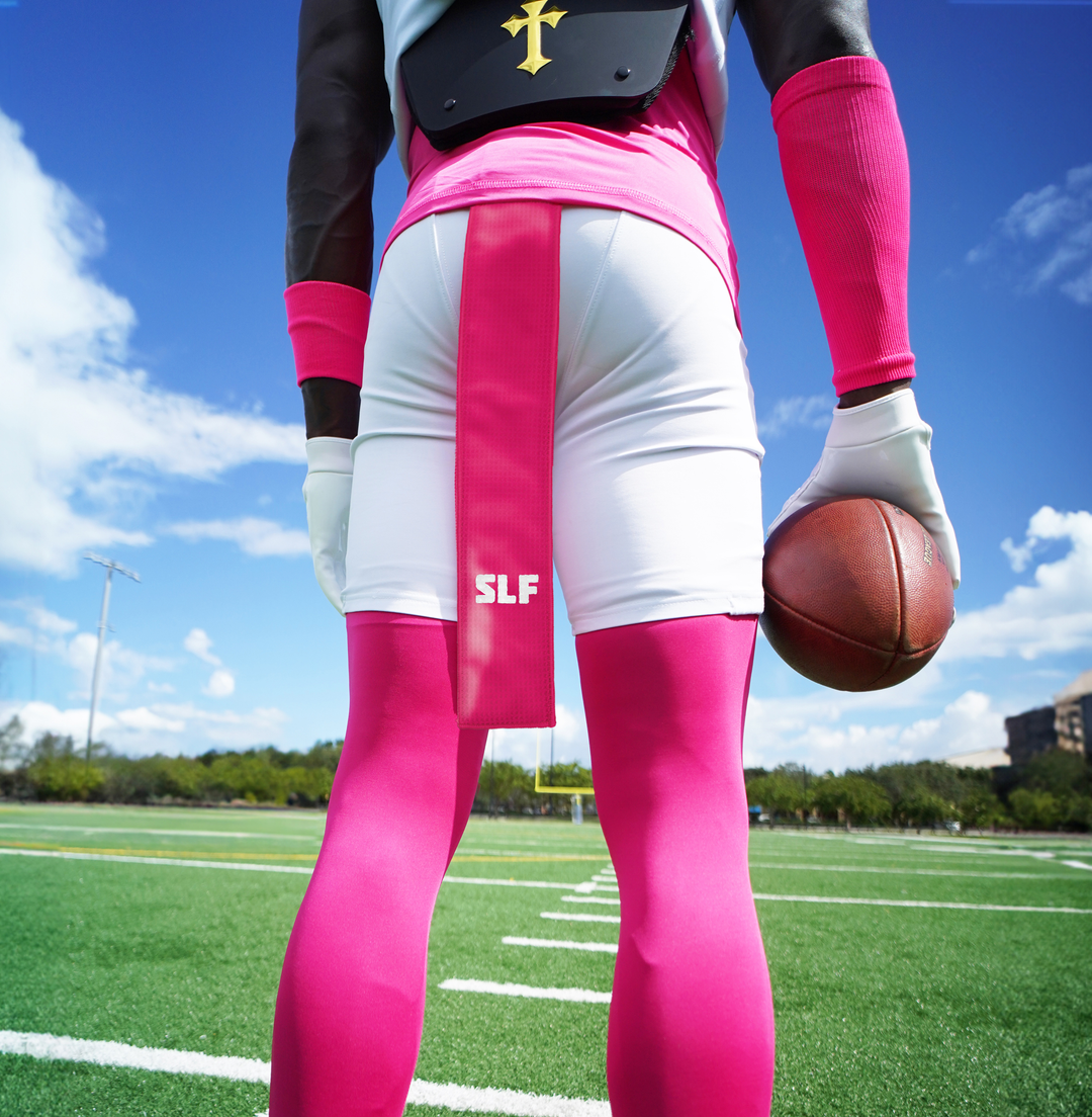 SLF Logo Patch Pink Streamer Football Towel
