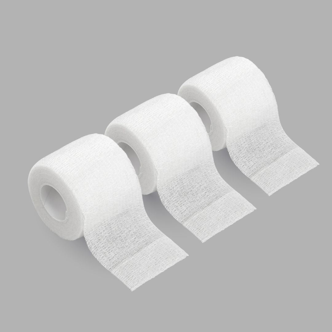 3 White Athletic Tape Bundle