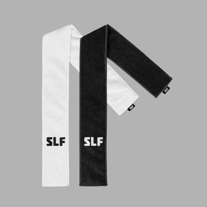 White / Black Thin Towels Bundle
