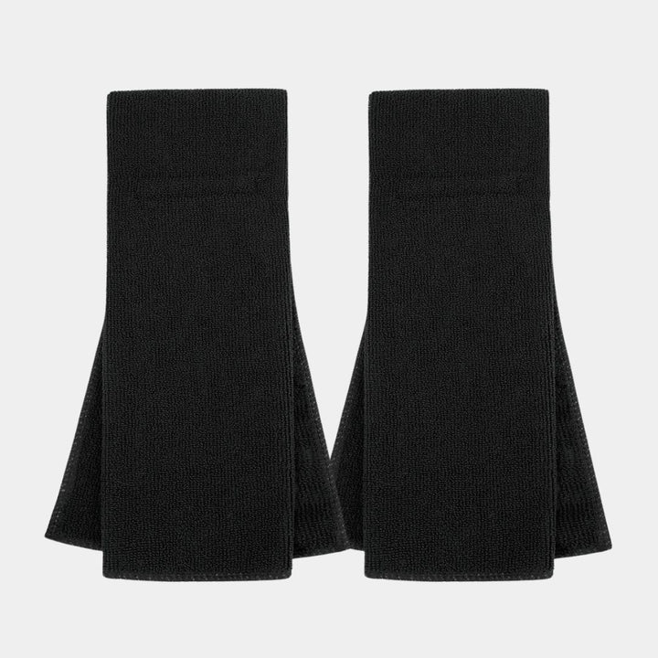 2 Black Football Towels Bundle