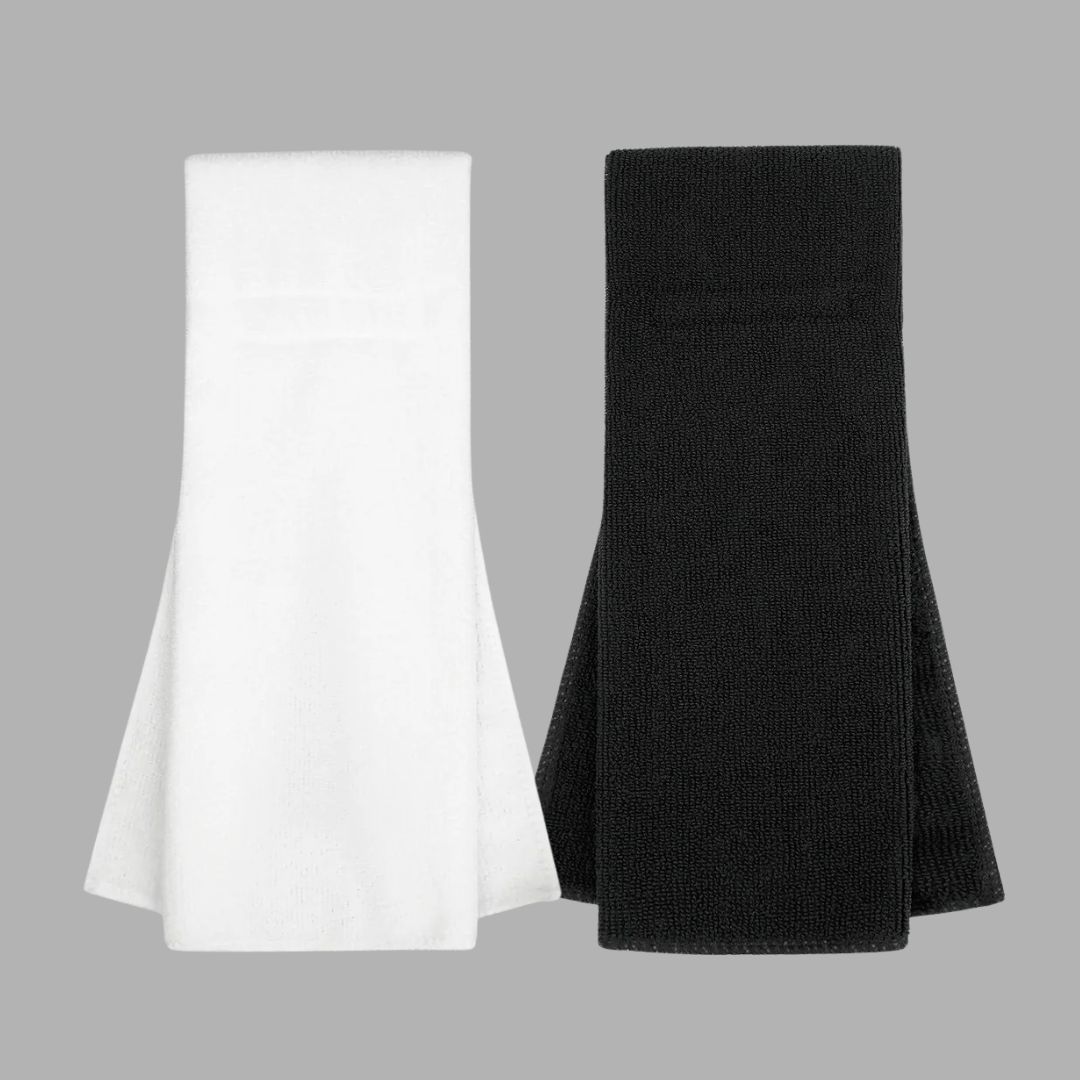 White / Black Football Towels Bundle