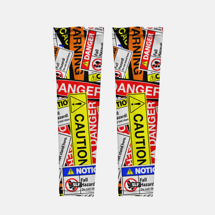 Warning Signs UV Arm Sleeves (pair)
