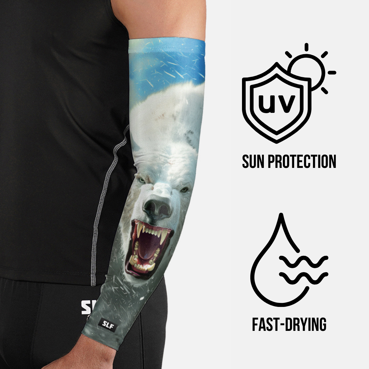 Wild Polar Bear UV Arm Sleeves (pair)