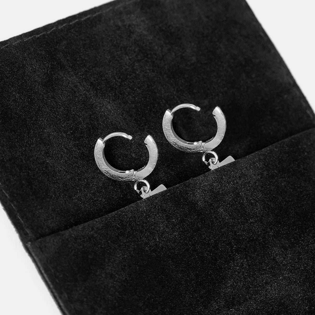 82 Number Earring - Stainless Steel