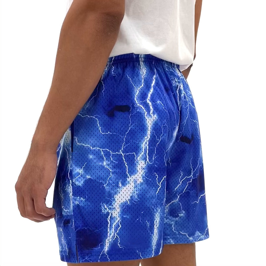 Blue Lightning Shorts - 7"