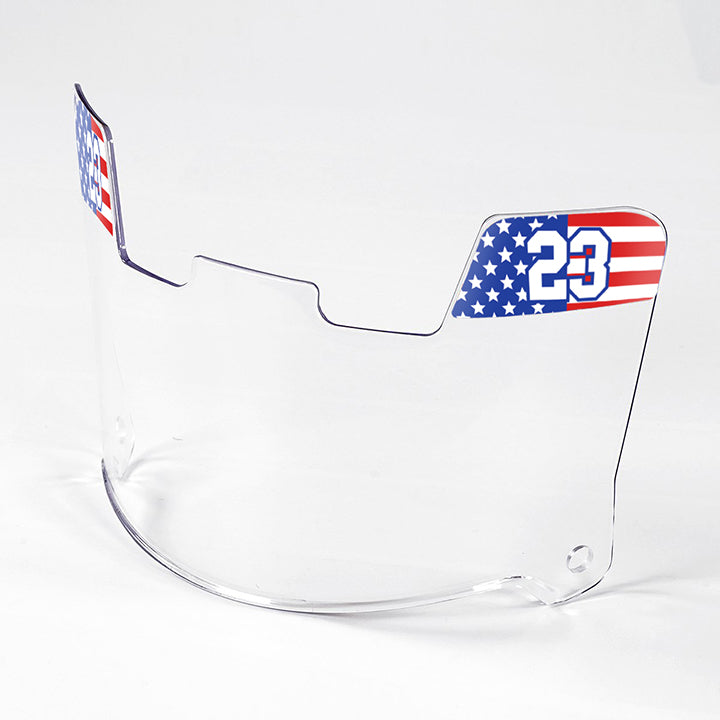 Stickers for Helmet Visor Tabs Numbers Set #2