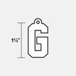 G Letter Pendant with Chain Kids Necklace - Gold Plated Stainless Steel