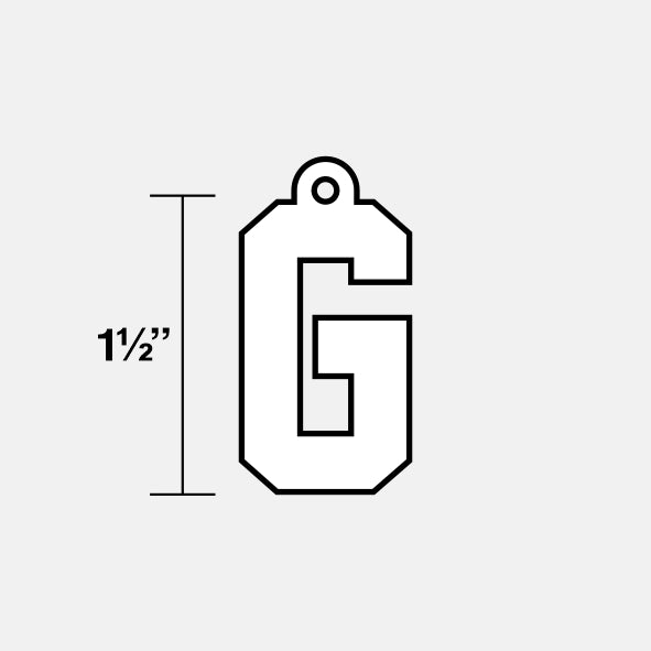 G Letter Pendant with Chain Kids Necklace - Gold Plated Stainless Steel