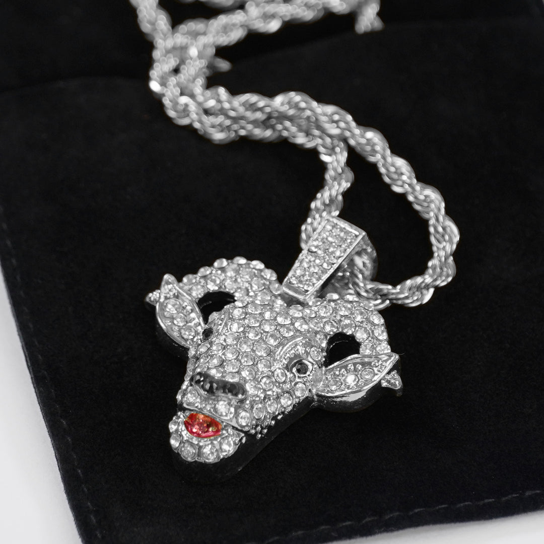 GOAT 1½" Pendant with Chain Necklace - Stainless Steel