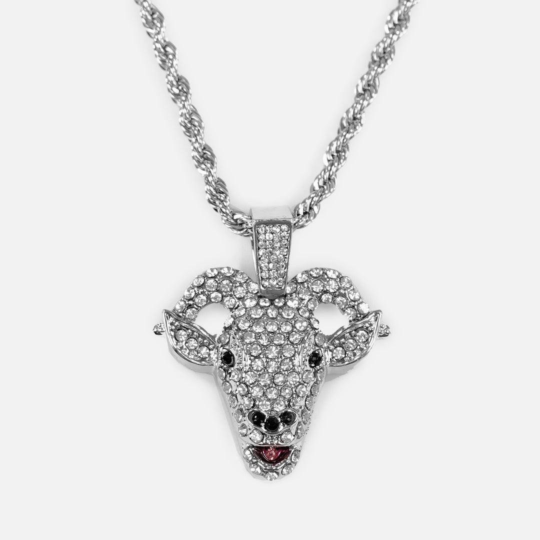GOAT 1½" Pendant with Chain Necklace - Stainless Steel