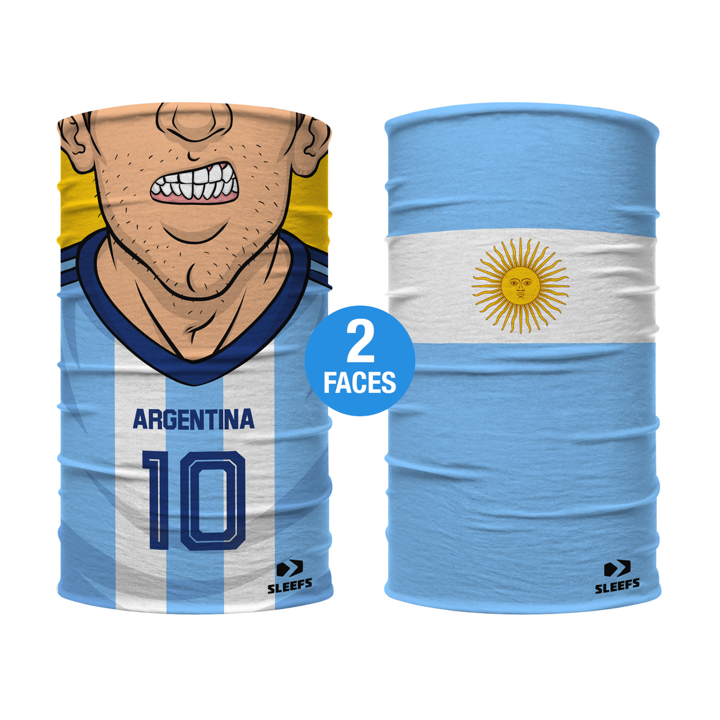 Soccer Player Argentina Kids Neck Gaiter