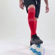 Hue Red Long Soccer Leg Sleeves