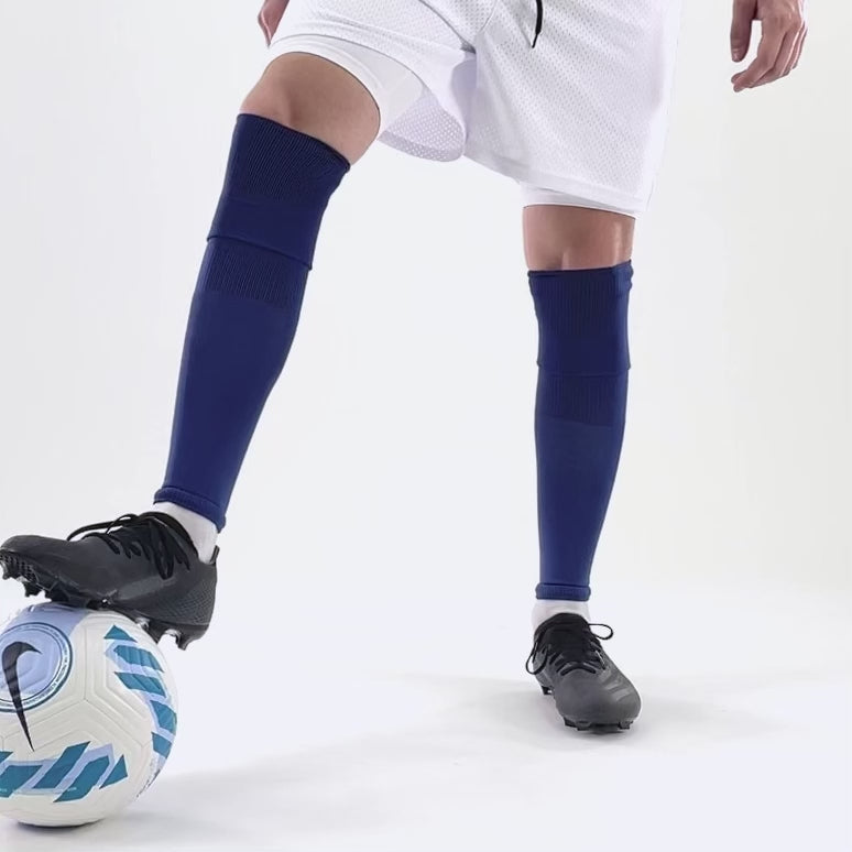 Hue Navy Long Soccer Leg Sleeves