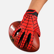 Red Web Pattern Sticky Football Receiver Gloves