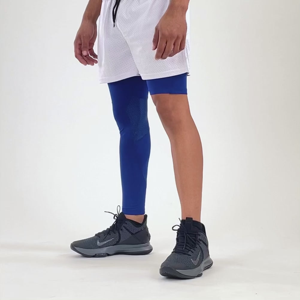 Hue Royal Blue Single-leg Basketball Tights