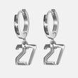 27 Number Earring - Stainless Steel