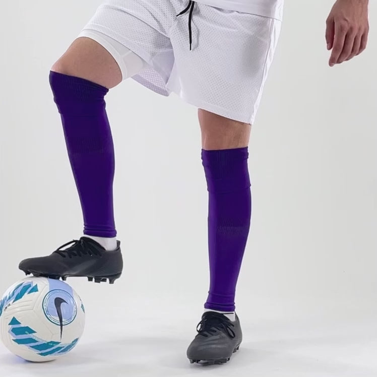 Hue Purple Long Soccer Leg Sleeves