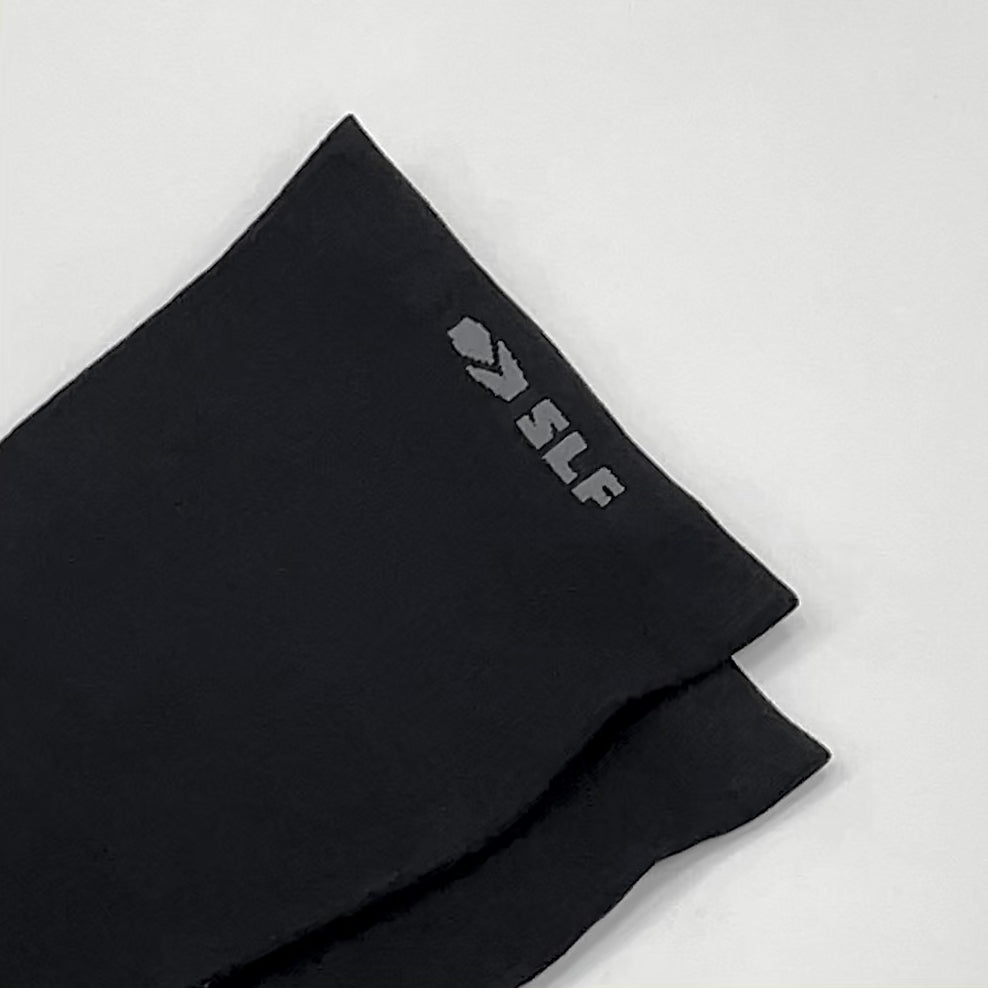 Lineman Black Knitted Compression Calf Sleeves - Big