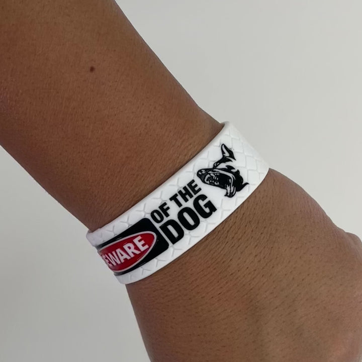 Beware Of The Dog 1 Inch Wristband