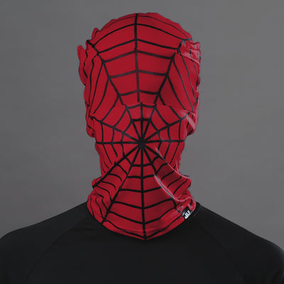 Red Web Head Bag Mask