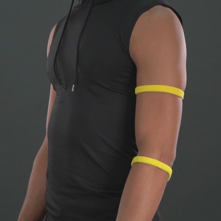 Hue Yellow Thin Cotton Bicep Bands
