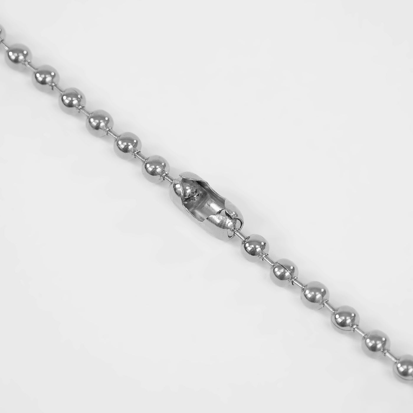 5mm Silver Dog Tag Chain Necklace (29 inches)