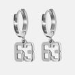 63 Number Earring - Stainless Steel