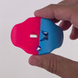 Neon Pink Blue Color Clash Football Mouthguard