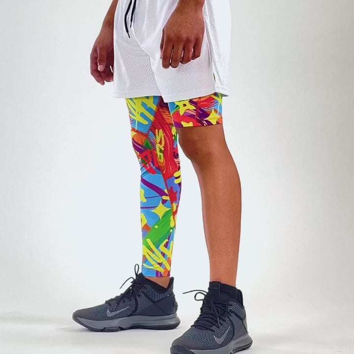 SLF Milan Colorful Single-leg Basketball Tights